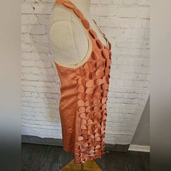 Ali Ro Laser-Cut Paillette Applique Racerback Dress | Pheasant | Size 0 | NWT - Picture 7 of 9